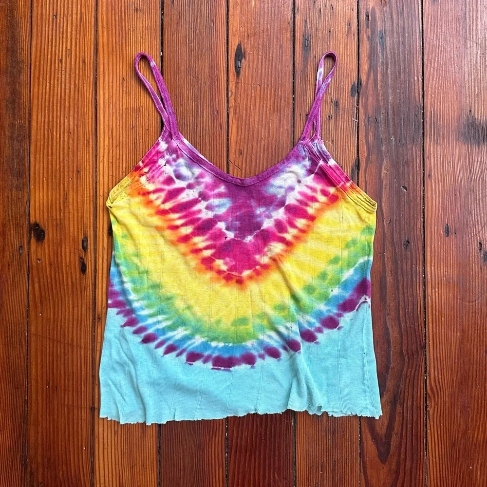 Vintage 1990s Urban Outfitters (made by Free People) tie dye tank top Small/Medi